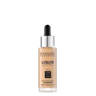 Eveline Foundation Liquid Control Foundation HD Mattifying Drops 32ml Babyhaut