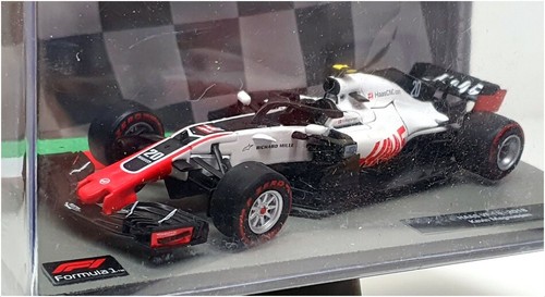 Altaya 1/43 Scale AT301122X - F1 2018 Haas VF-18 K. Magnusson - Black/White/Red