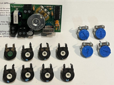 BOURNS, PIHER, VALCOM ASSORTED VOLUME CONTROLS. SEE DESCRIPTION.
