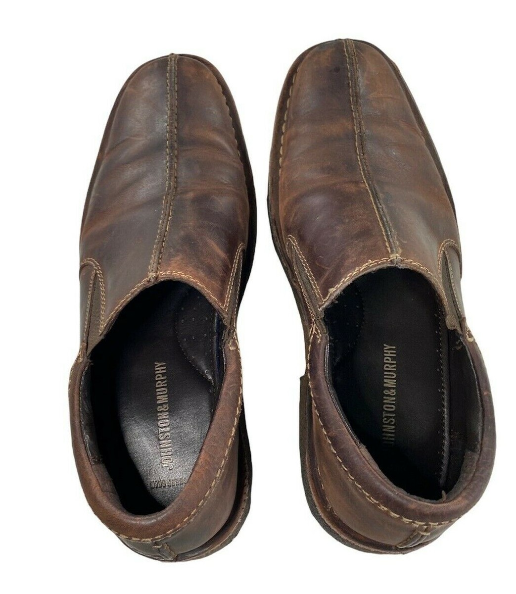 Johnston Murphy Mens Size 10M Soft Brown Leather Driving Slip On Loafers Brazil Johnston & Murphy Size 10M Brown Mens Leather Slip On  main image 2