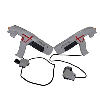 Set of 2 Player Laser X Laser Tag Gaming Set with Blasters and Arm Receivers