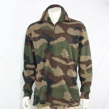 Genuine Surplus French Army Camouflage Fleece Pullover Jumper Top Camo 3239