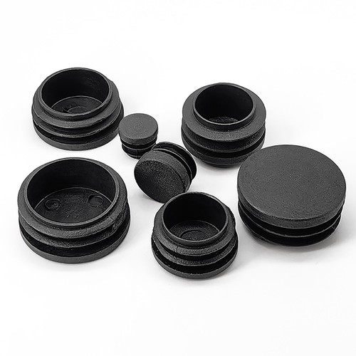 Round Plastic Black Blanking End Cap Caps Tube Pipe Inserts Plug Bung Φ 16-140mm - Picture 3 of 24