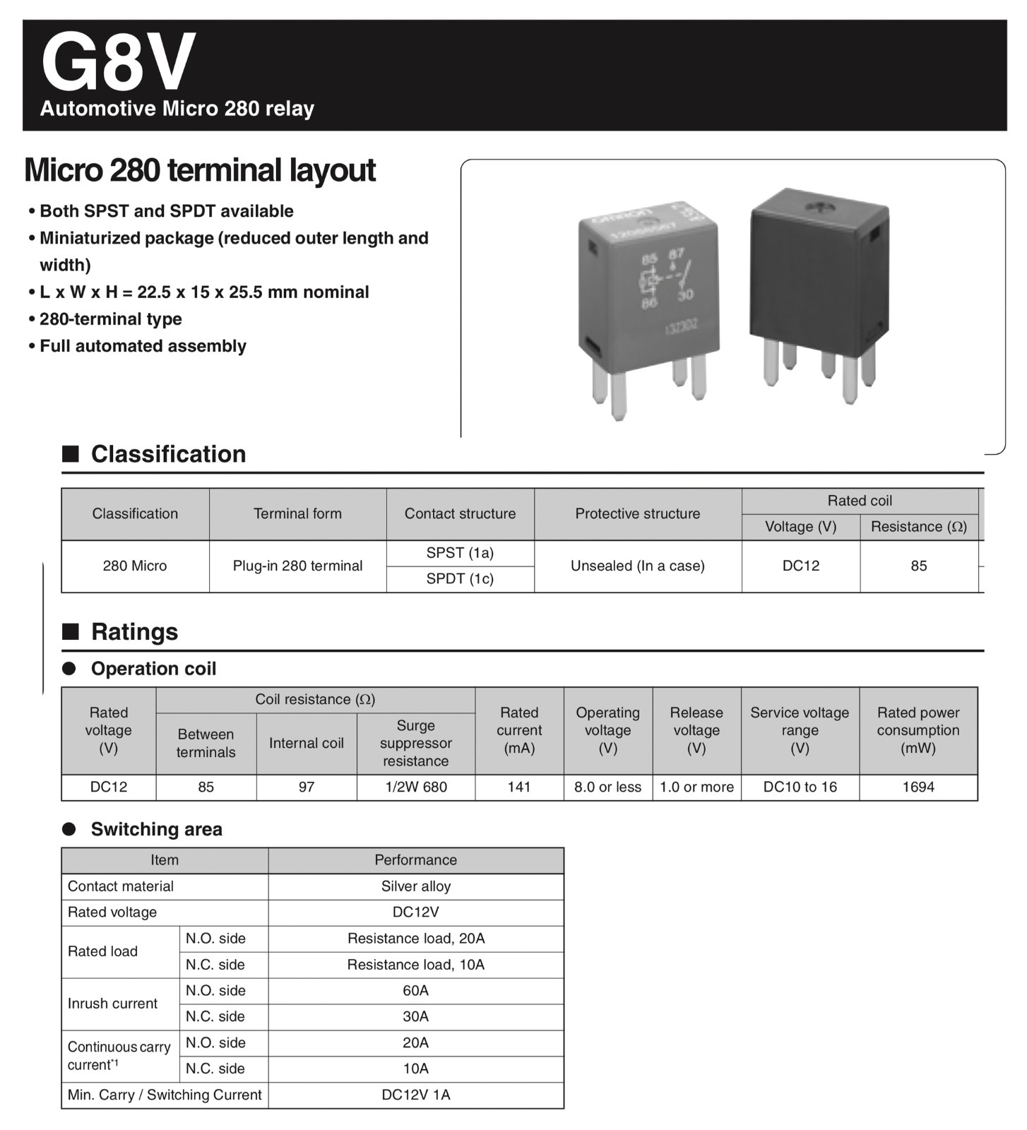 Omron GM 5-Pin 12077866 replacement OEM relay 5810-0202, 7866 | eBay