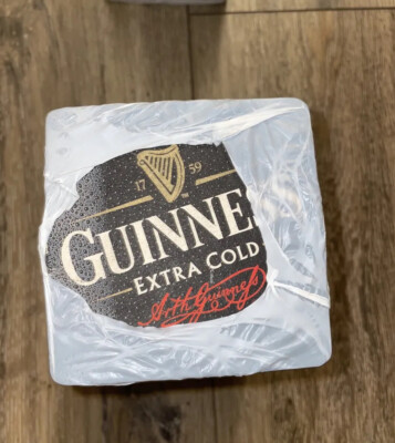 100 x Guinness Bierdeckel Untersetzer Hausbar Irish Stout Neu Doppelseitig