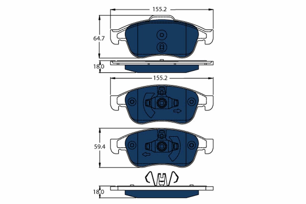 GDB1789BTE TRW Brake Pad Set, disc brake for RENAULT