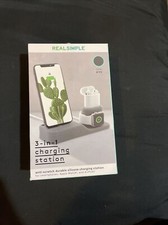 Real Simple 3 In 1 Charging Station Silicon StandFor Apple Watch Air Pod iPhone