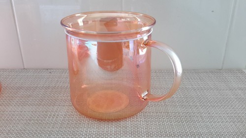 Mainstays Borosilicate Camp Amber Glass Coffee Mug Heat-Resistant 18 oz New - Picture 2 of 8