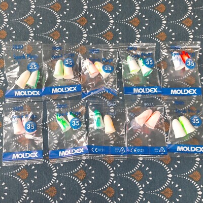 10 Paires Bouchons Oreille Moldex Spark Plugs Soft 35dB protection auditive