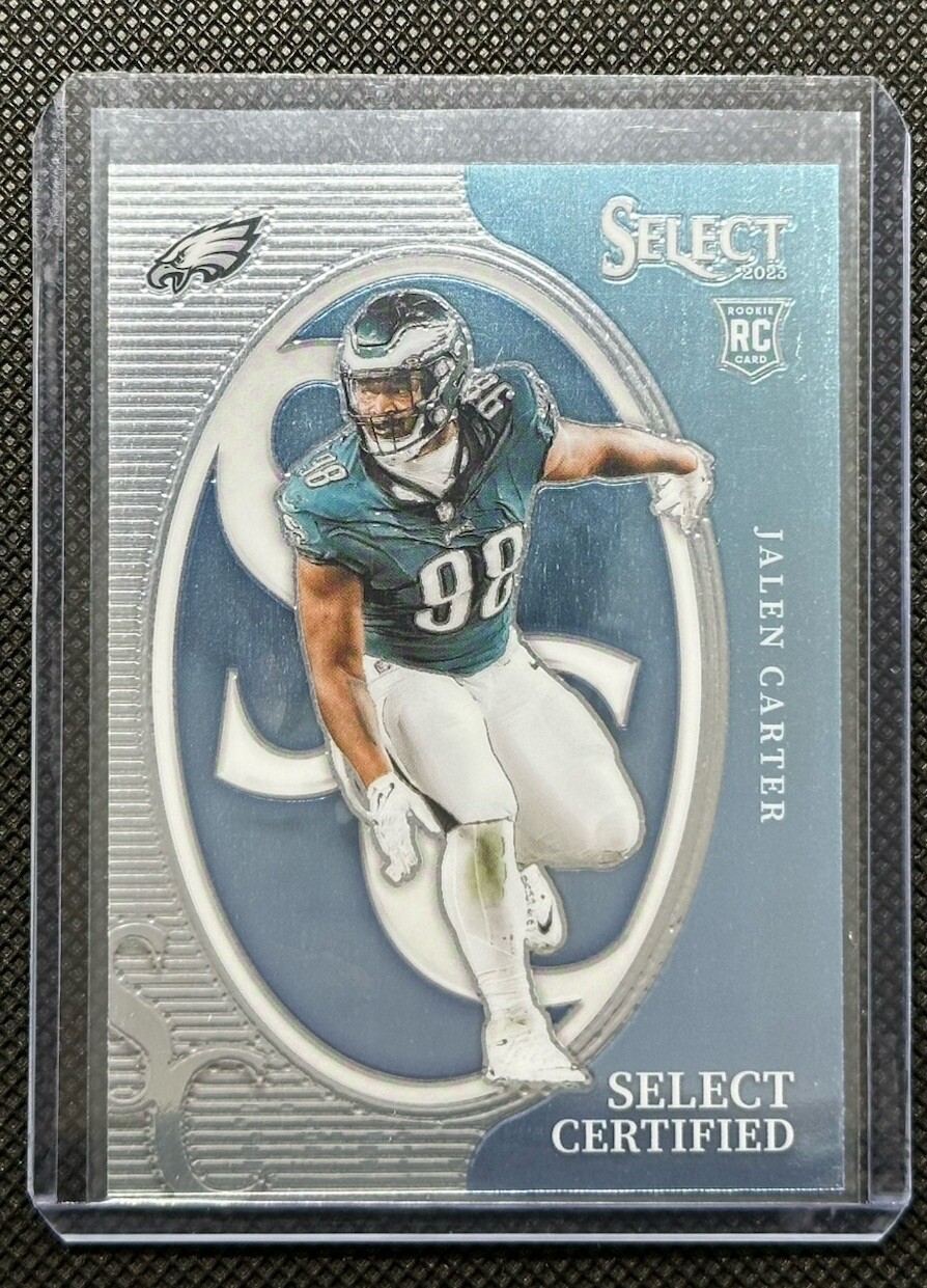 2023 Panini Select Jalen Carter #CRO-JCA Select Certified Rookies - SB Eagles