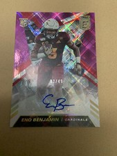 2020 Panini Donruss Elite Eno Benjamin 03/49 Purple Auto Cardinals. Rare!!