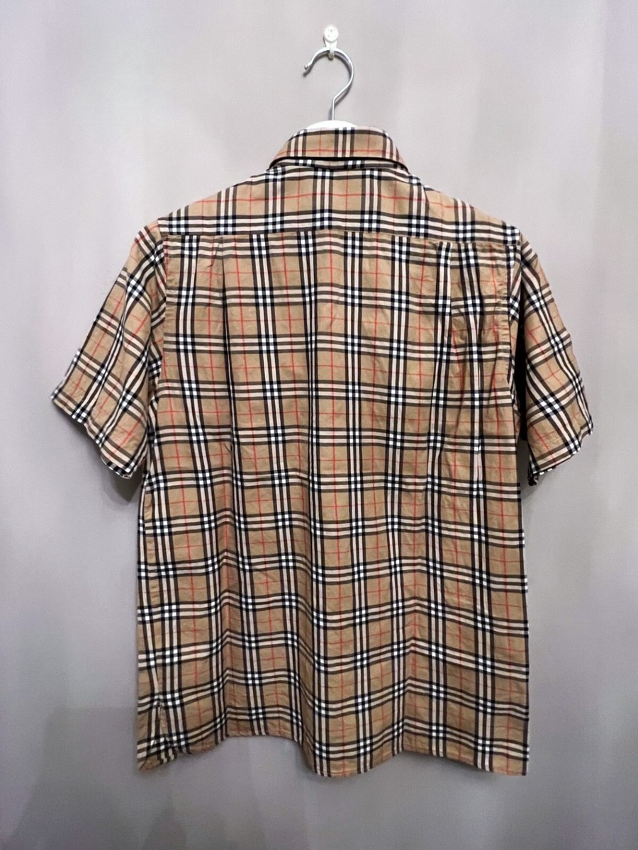 トップス vintage Burberry's nova check shirt el Burberry Vintage Nova Check Shirt Button Up Distressed | eBay