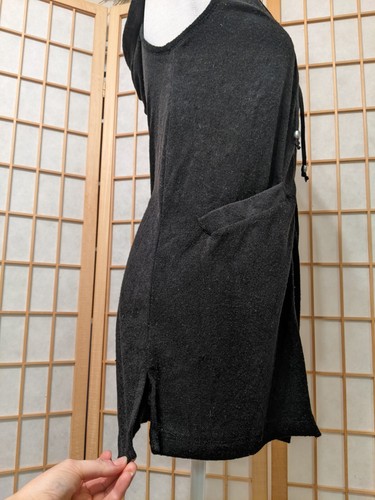 Swim Coverup Towel Material Black S/CH (4-6) - Picture 7 of 14