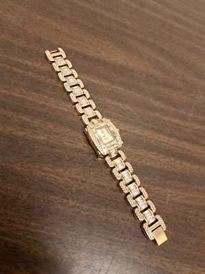 Victoria Wieck LADIES Watch BLING RHINESTONES GOLD TONE  display picture 3
