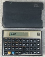 Hewlett Packard HP 12C Financial Calculator with Case - Works Great