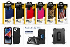 For iPhone 12/13/14 Pro Max For Case Shockproof Series Fits Defender Belt Clip