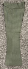 VINTAGE 1970s Lee Fastbacks BELL BOTTOMS Flared Pants 34x40 Green Striped