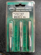 LOT OF 3 GREENFIELD H3 NC Taper Hand Tap 7/16-14 4FL HSS EDP:14076 4 FLUTE USA 