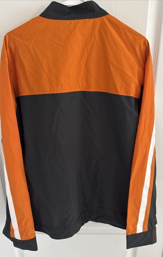 TMR Mens Racing Jacket Sz L Dk Gray Orange Lightweight, Weather-Resistant - Picture 4 of 8