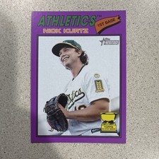 Topps 2026 Heritage Purple Border Nick Kurtz Rookie #275 Oakland Athletics