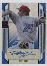 2021 Leaf Metal Draft Blue Rainbow 33/35 Mick Abel #BA-MA1 Auto 0e3u