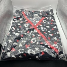 Cherokee Scrubs Top Style CK620 Size XS Multi-Color Heart Pattern - New