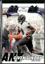 Lamar Jackson 2023 Prestige Any Given Sunday Xtra Points Green /149 Ravens