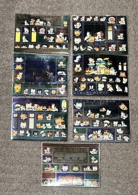 Bon Bon Cat Club Lot of 7 Sticker Sheets Chyuan Shyang Co. Made in Taiwan