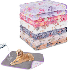Waterproof Dog Blankets, 6 Pack Washable Dog Blankets for Bed Couch Sofa Protect