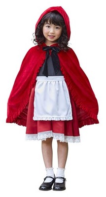 Halloween Forest Red Cape for Girls, 120cm, Red