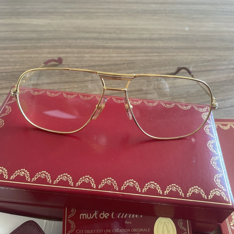 Auth. Used Cartier Vintage Must Vendome Sunglasses 140-59-48-14 - Image 3 of 4