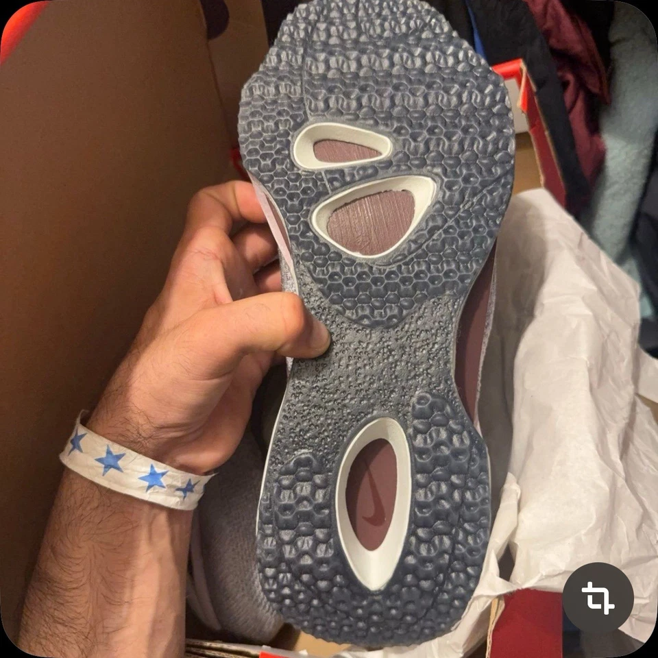 Tênis de corrida Nike Spark Flyknit azul borgonha esmagado masculino tamanho 12 novo na caixa - Imagem 3 de 4