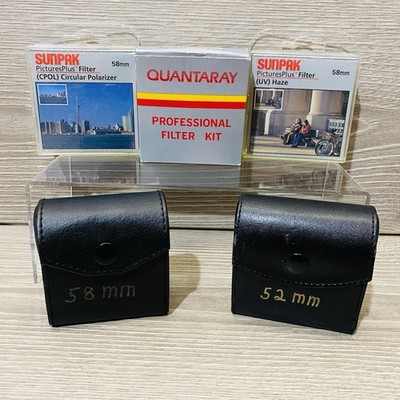 Lot Of Camera Lens Filters 52mm/55mm/58mm
