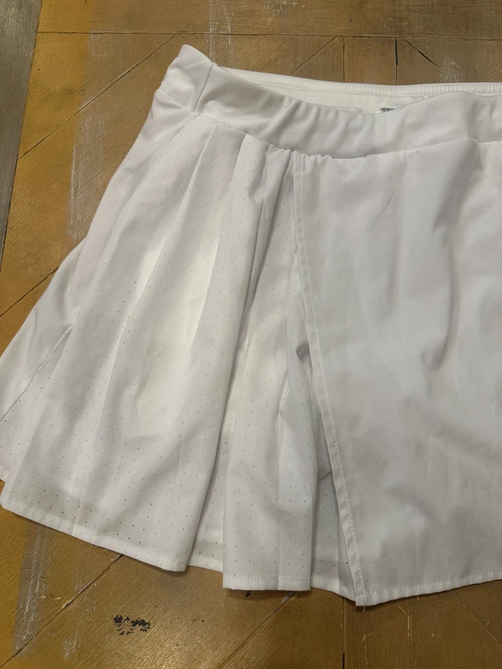 Falda corta de golf deportiva plisada blanca para mujer Avia talla M Foto 3 de 4