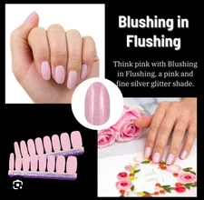 Color Street Nail Strips - “Blushing In Flushing” Glitter