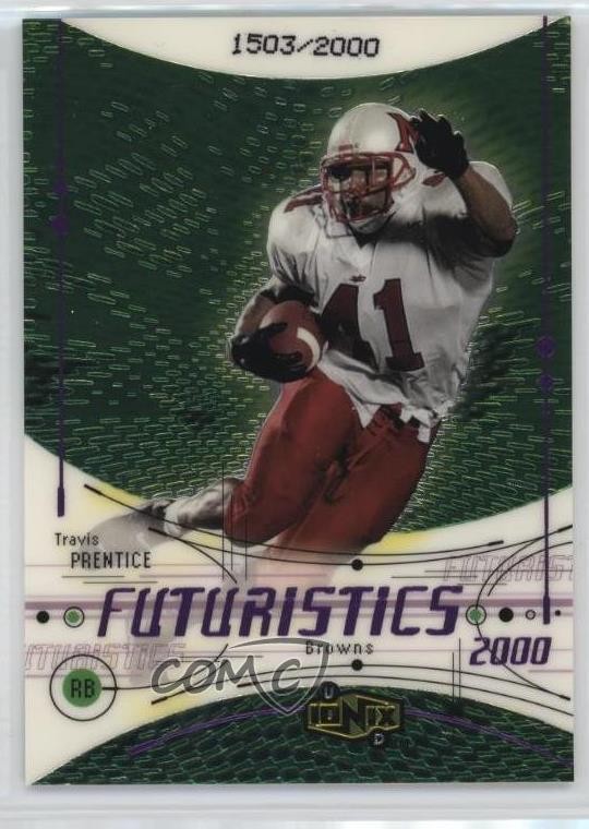 2000 UD Ionix Futuristics 1503/2000 Travis Prentice #91 Rookie RC hv0