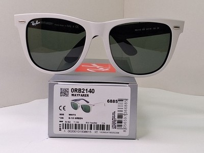 Oversized White on Black Ray-Ban Wayfarer RB2140. Unisex Shades For The SUMMER! 