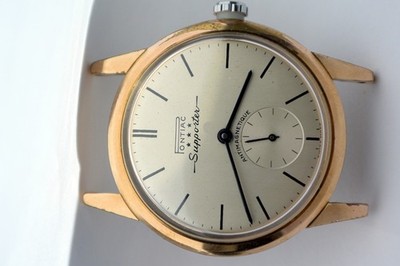 Vintage Pontiac Supporter 3 Star Swiss Watch 33mm 20 Microns Gold ETA 1260 Runs