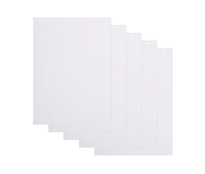 Karierte FlipchartPapierblöcke  5erPack A1Flipchartblöcke, 60 g/m² Papier, 20...
