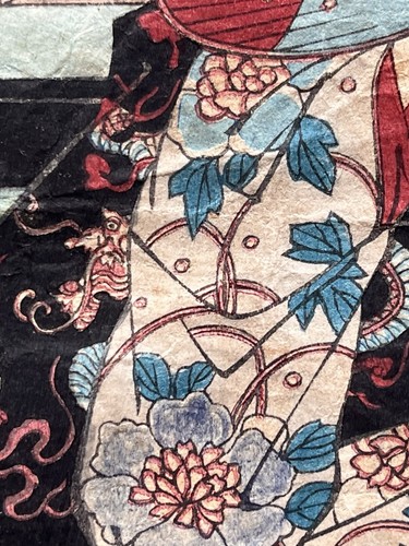 Court Ladies in Edo Castle Ukiyo-e Meiji Woodblock c. 1890 Toyohara Chikanobu - Picture 19 of 24