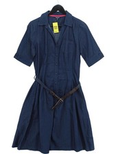 Maine Shirt Midi Dress UK12 in Blue