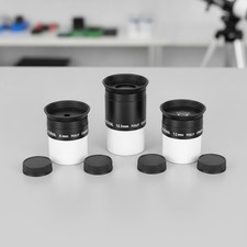 Telescope Eyepiece Set, 3 Pics Plossl Eyepiece 1.25" 6 12.5 20mm