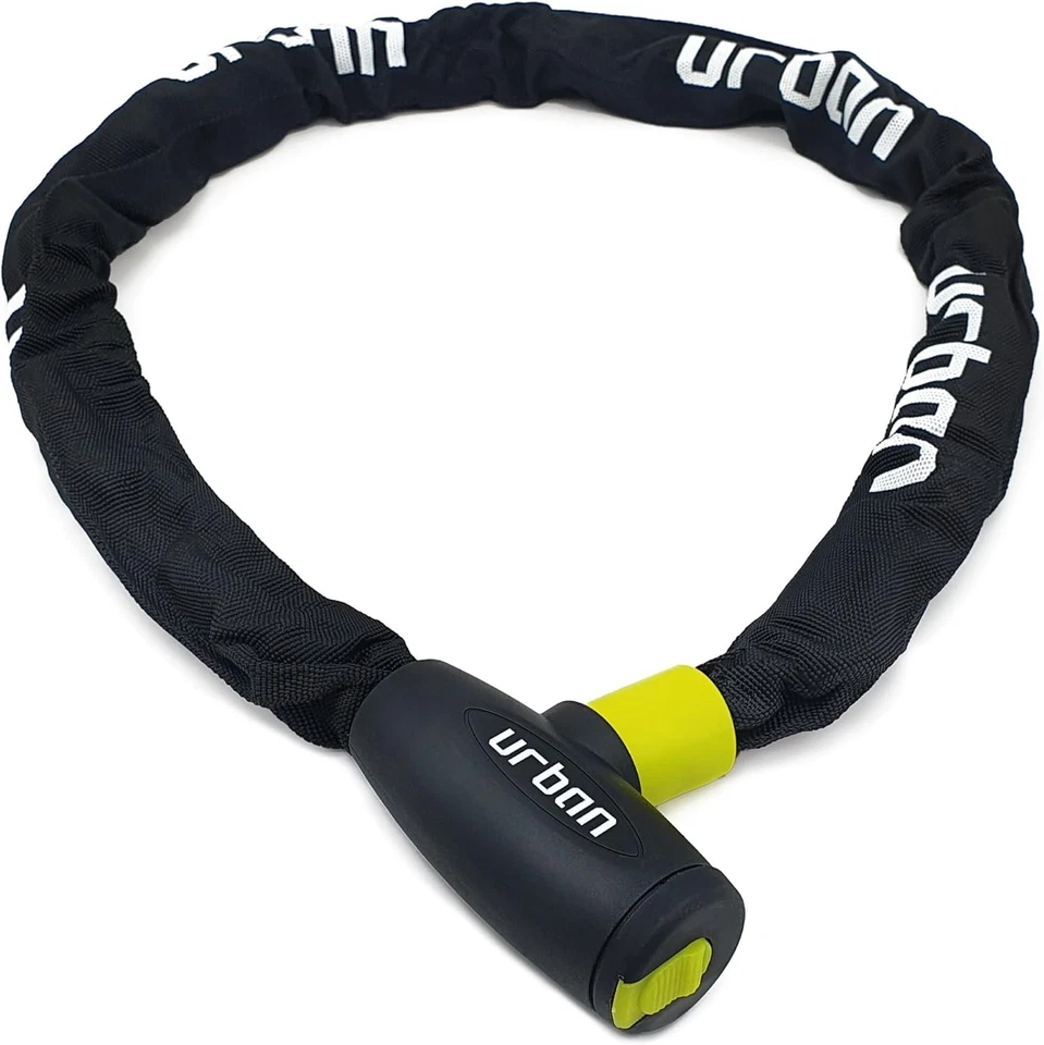 URBAN XK100 Lucchetto Bici Antifurto, Catena 100cm ø8mm Acciaio Temperato, Serra - Immagine 2 di 4