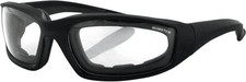 BOBSTER Pistone Lente Specchiata Nero Occhiali Moto Tinta Trasparente ES214C