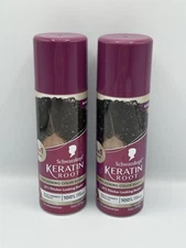 2 Schwarzkopf Keratin Root Thickening Temporary Hair Color Spray, Black, 2oz