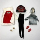 Vintage Barbie WINTER HOLIDAY #975 Orig 1960s Outfit, Shoes, Bag & Gloves - READ