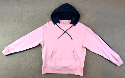 Authentic Loewe Men’s Cotton Two-Tone Hoodie Pink/Blue Size Medium Portugal VG