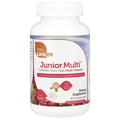 Junior Multi , Complete Once-Daily Multi-Vitamin, Natural Cherry, 180 Chewable