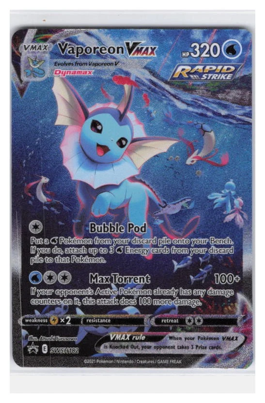 Vaporeon VMAX Pokémon TCG Cards for sale | eBay