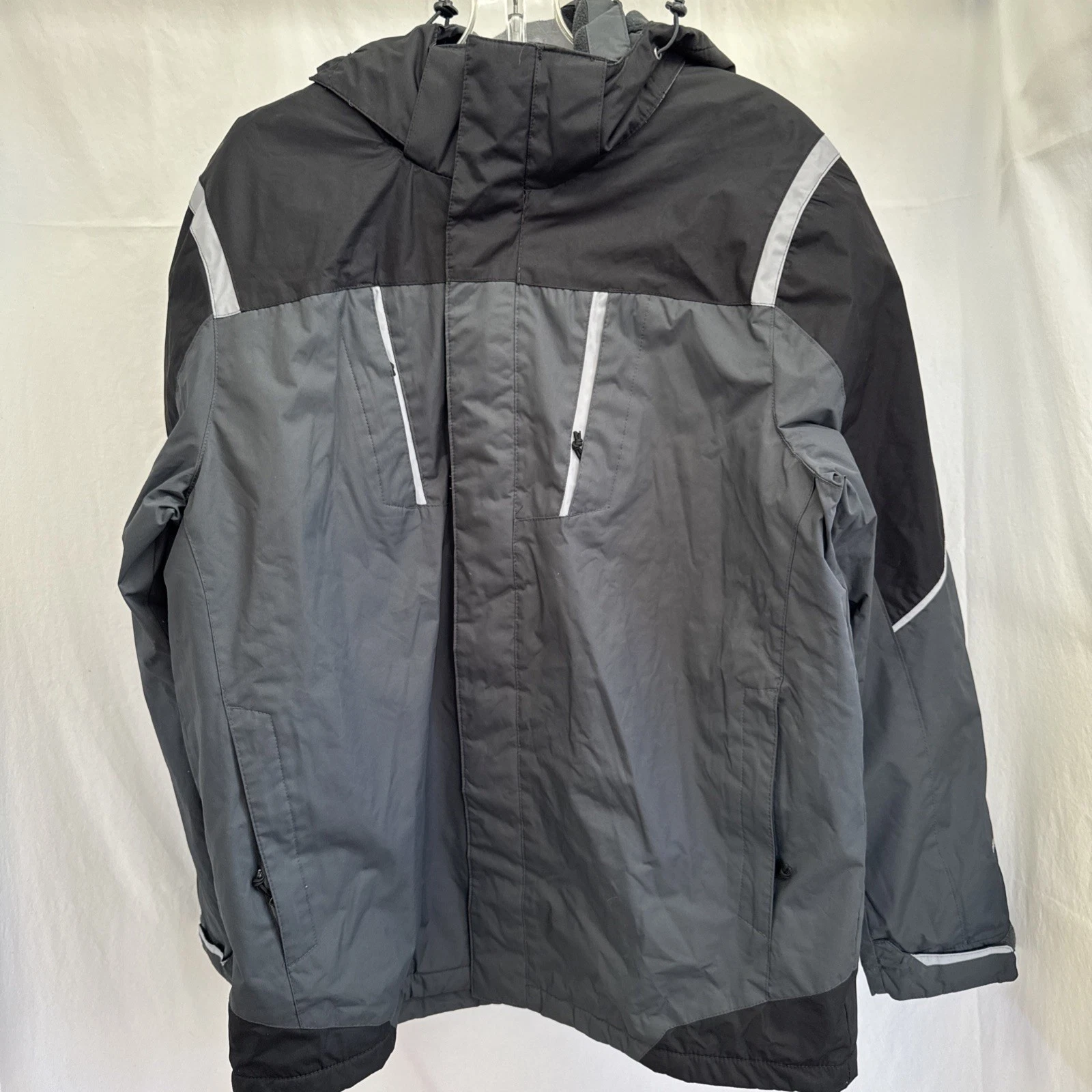 32 Degrees Weatherproof Fleece Jacket Zip Up Hooded Men’s Size Large Winter Ski